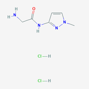 2-amino-N-(1-methyl-1H-pyrazol-3-yl)acetamide dihydrochloride
