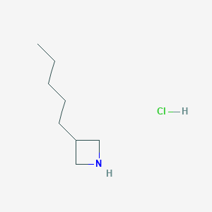 molecular formula C8H18ClN B1383310 3-Pentylazetidine hydrochloride CAS No. 1379455-95-4