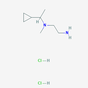 molecular formula C8H20Cl2N2 B1383315 (2-Aminoethyl)(1-cyclopropylethyl)methylamine dihydrochloride CAS No. 1803606-43-0
