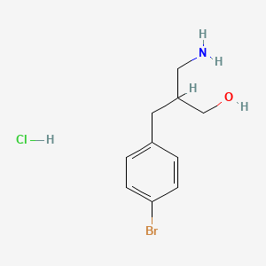 molecular formula C10H15BrClNO B1383318 3-Amino-2-[(4-bromophenyl)methyl]propan-1-ol hydrochloride CAS No. 1798731-05-1