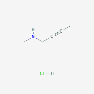 molecular formula C5H10ClN B1383321 (But-2-yn-1-yl)(methyl)amine hydrochloride CAS No. 1803570-64-0