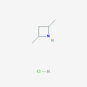 molecular formula C5H12ClN B1383322 2,4-Dimethylazetidine hydrochloride CAS No. 1803606-22-5