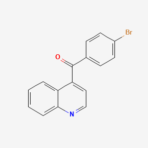 molecular formula C16H10BrNO B1383331 4-(4-Bromobenzoyl)quinoline CAS No. 1706450-26-1