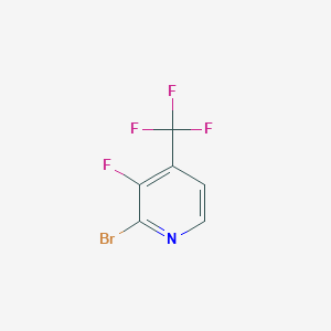 molecular formula C6H2BrF4N B1383334 2-Bromo-3-fluoro-4-(trifluoromethyl)pyridine CAS No. 1227577-05-0