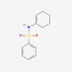 molecular formula C12H15NO2S B13833355 N-(1-Cyclohexen-1-yl)benzenesulfonamide CAS No. 339551-79-0