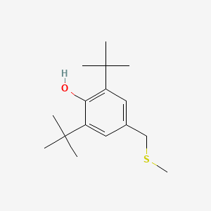 molecular formula C16H26OS B13833361 2,6-Di-tert-butyl-4-((methylthio)methyl)phenol CAS No. 41028-24-4