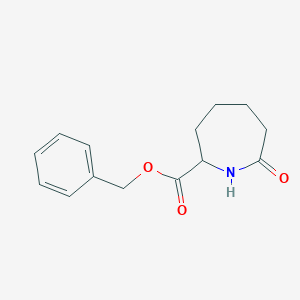 molecular formula C14H17NO3 B1383342 苯甲基7-氧代氮杂环己烷-2-甲酸酯 CAS No. 1803571-51-8