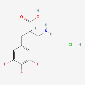 molecular formula C10H11ClF3NO2 B1383345 3-Amino-2-[(3,4,5-trifluorophenyl)methyl]propanoic acid hydrochloride CAS No. 1798747-21-3