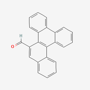 molecular formula C23H14O B13833459 Benzo[g]chrysene-9-carboxaldehyde 