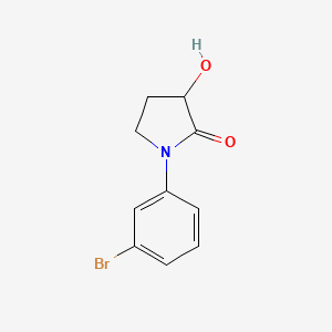 molecular formula C10H10BrNO2 B1383347 1-(3-Bromophenyl)-3-hydroxypyrrolidin-2-one CAS No. 1798714-21-2