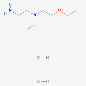 molecular formula C8H22Cl2N2O B1383350 (2-Aminoethyl)(2-ethoxyethyl)ethylamine dihydrochloride CAS No. 1803607-98-8