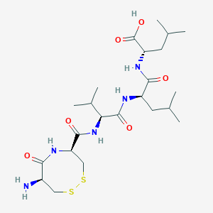 molecular formula C23H41N5O6S2 B13833565 H-D-Cys(1)-D-Cys(1)-Val-D-Leu-Leu-OH 