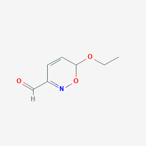 molecular formula C7H9NO3 B13833607 6-Ethoxy-6H-1,2-oxazine-3-carbaldehyde CAS No. 484008-19-7