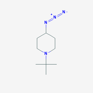 molecular formula C9H18N4 B1383361 4-Azido-1-tert-butylpiperidine CAS No. 1258956-25-0