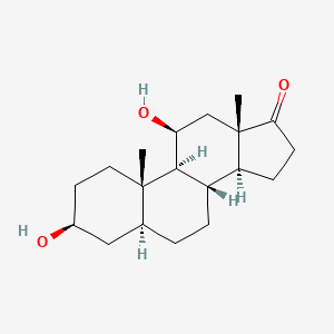 molecular formula C19H30O3 B13833644 Androstane-3beta,11beta-diol-17-one CAS No. 514-17-0