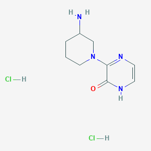 3-(3-Aminopiperidin-1-yl)-1,2-dihydropyrazin-2-one dihydrochloride
