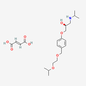 molecular formula C22H35NO8 B1383370 (S)-bisoprolol monofumarate CAS No. 216309-94-3