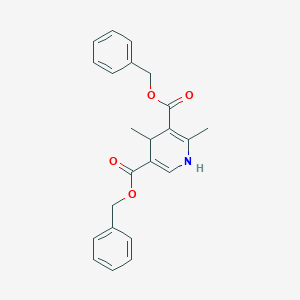 molecular formula C23H23NO4 B13833822 Bis(benzyl)1,4-dihydro-2,6-dimethylpyridine-3,5-dicarboxylate CAS No. 36138-79-1