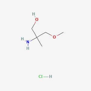 molecular formula C5H14ClNO2 B1383391 2-Amino-3-methoxy-2-methylpropan-1-ol hydrochloride CAS No. 2060060-36-6