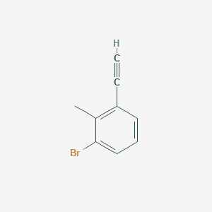 molecular formula C9H7B B1383392 1-Bromo-3-ethynyl-2-methylbenzene CAS No. 2228172-50-5