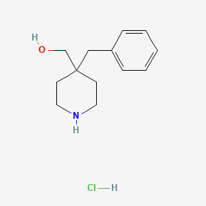 (4-Benzylpiperidin-4-yl)methanol hydrochloride