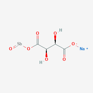 molecular formula C4H4NaO7Sb B13834003 Sodium antimonyl-L-tartrate 