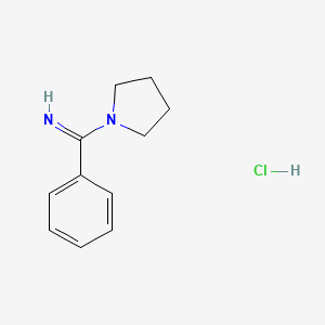 molecular formula C11H15ClN2 B1383402 1-苯甲酰亚氨基吡咯烷盐酸盐 CAS No. 1798738-88-1