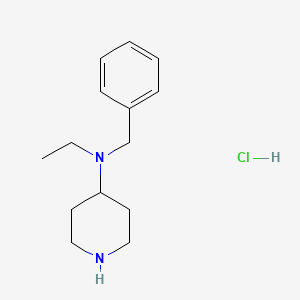 molecular formula C14H23ClN2 B1383406 N-Benzyl-N-ethylpiperidin-4-amine hydrochloride CAS No. 1638221-44-9