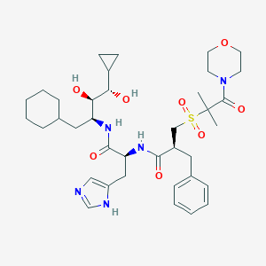 molecular formula C37H55N5O8S B138341 Ciprokiren CAS No. 143631-62-3