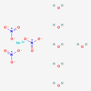 molecular formula H12HoN3O15 B13834135 holmium(3+);trinitrate;hexahydrate CAS No. 35725-31-6