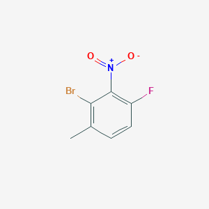 molecular formula C7H5BrFNO2 B1383414 2-Bromo-4-fluoro-1-methyl-3-nitrobenzene CAS No. 1803588-45-5