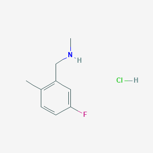 molecular formula C9H13ClFN B1383415 [(5-Fluoro-2-methylphenyl)methyl](methyl)amine hydrochloride CAS No. 1645442-27-8