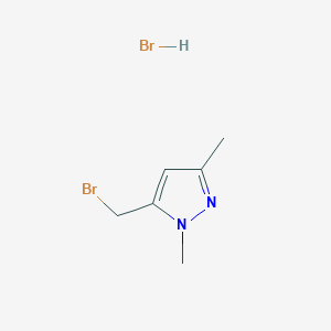 B1383424 5-(bromomethyl)-1,3-dimethyl-1H-pyrazole hydrobromide CAS No. 1803597-58-1