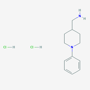 molecular formula C12H20Cl2N2 B1383427 (1-Phenylpiperidin-4-yl)methanamine dihydrochloride CAS No. 1803609-91-7