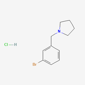 molecular formula C11H15BrClN B1383442 1-(3-Bromobenzyl)pyrrolidine hydrochloride CAS No. 1638221-36-9