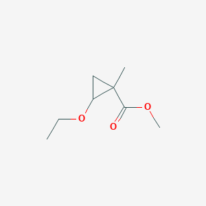 molecular formula C8H14O3 B13834422 Methyl 2-ethoxy-1-methylcyclopropanecarboxylate CAS No. 344354-79-6