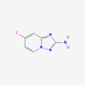molecular formula C6H5IN4 B13834429 7-Iodo-[1,2,4]triazolo[1,5-a]pyridin-2-ylamine 