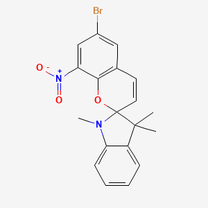 molecular formula C19H17BrN2O3 B13834490 6'-Bromo-8'-nitro-1,3,3-trimethylindolinspirobenzpyran CAS No. 13034-70-3