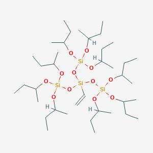 molecular formula C38H84O12Si4 B13834544 Vinyl-tris(tri-sec-butoxysiloxanyl)silane CAS No. 60711-52-6