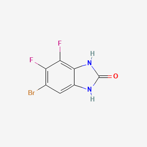 molecular formula C7H3BrF2N2O B1383456 6-Bromo-4,5-difluoro-1H-benzo[d]imidazol-2(3H)-one CAS No. 1820666-05-4