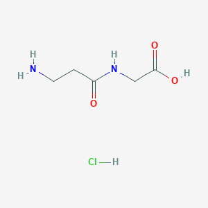 molecular formula C5H11ClN2O3 B1383459 2-(3-Aminopropanamido)acetic acid hydrochloride CAS No. 859981-14-9
