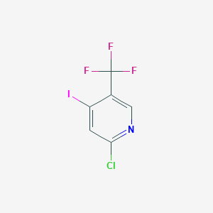 molecular formula C6H2ClF3IN B138346 2-Chloro-4-iodo-5-(trifluoromethyl)pyridine CAS No. 505084-55-9
