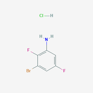 molecular formula C6H5BrClF2N B1383467 3-溴-2,5-二氟苯胺盐酸盐 CAS No. 1787929-07-0