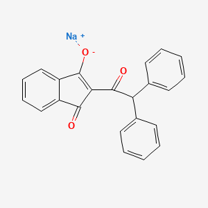 molecular formula C23H15NaO3 B13834852 Diphacinone,sodiumsalt 