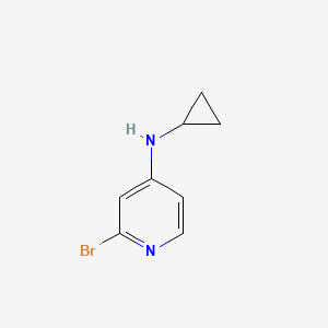 molecular formula C8H9BrN2 B1383489 2-Bromo-N-cyclopropylpyridin-4-amine CAS No. 1432754-26-1