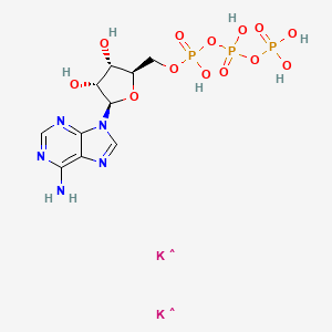 molecular formula C10H14K2N5O13P3 B1383492 Adenosine 5'-triphosphate, dipotassium salt CAS No. 42373-41-1