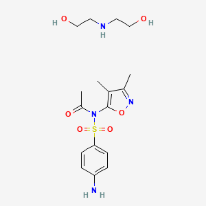 molecular formula C17H26N4O6S B13834944 Gantrisin diethanolamine salt 