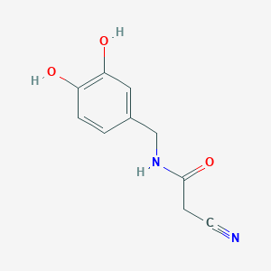 molecular formula C10H10N2O3 B13834973 2-Cyano-N-(3,4-dihydroxybenzyl)acetamide 