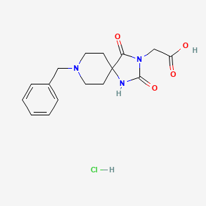 2-(8-Benzyl-2,4-dioxo-1,3,8-triazaspiro[4.5]decan-3-yl)acetic acid hydrochloride