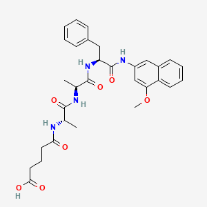 molecular formula C31H36N4O7 B13835017 Glutaryl-Ala-Ala-Phe-4-methoxy-beta-naphthylamide 
